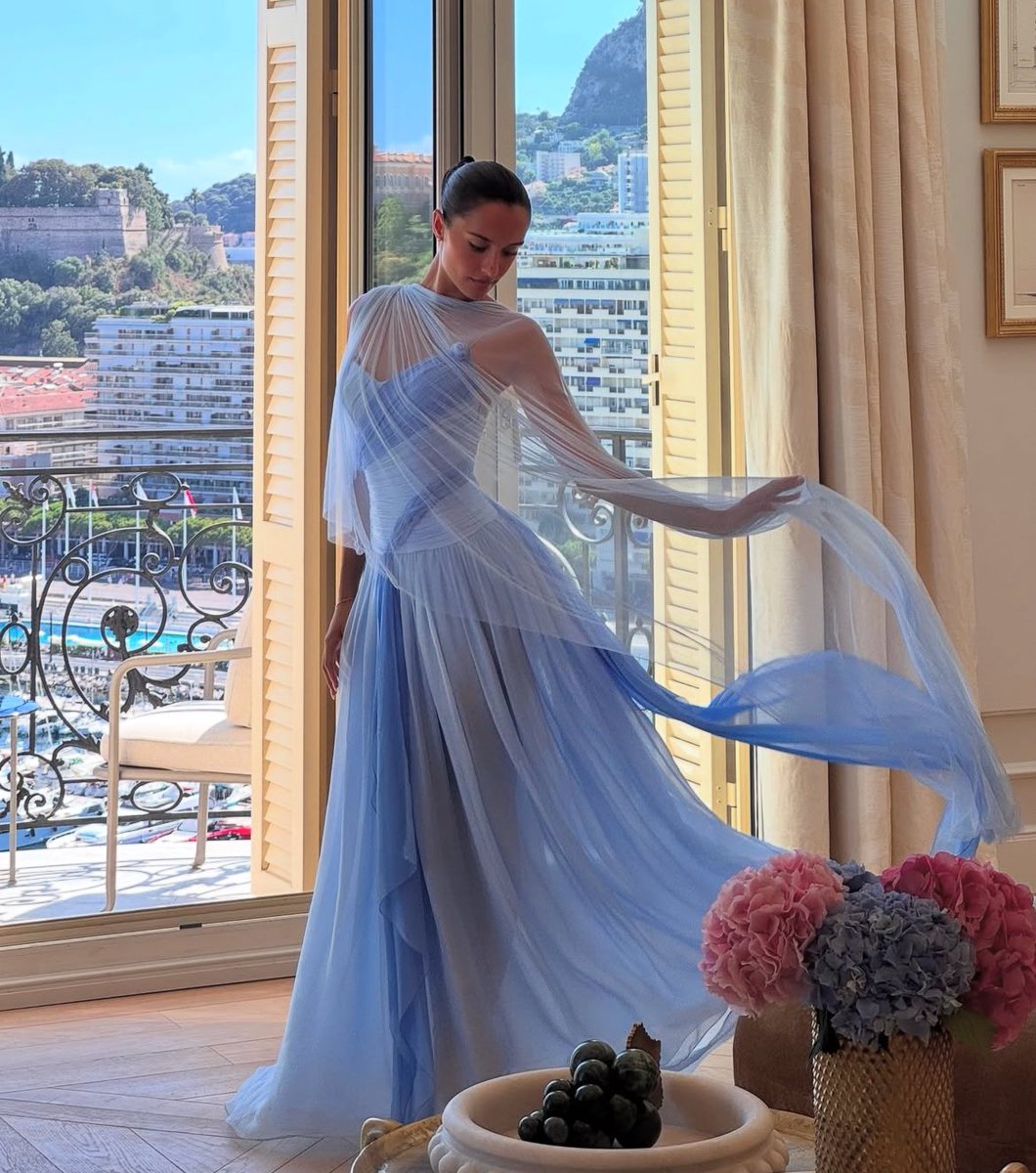 badestoutfit's tweet image. alexandra saint mleux’s wearing custom antoine guérin, in monaco