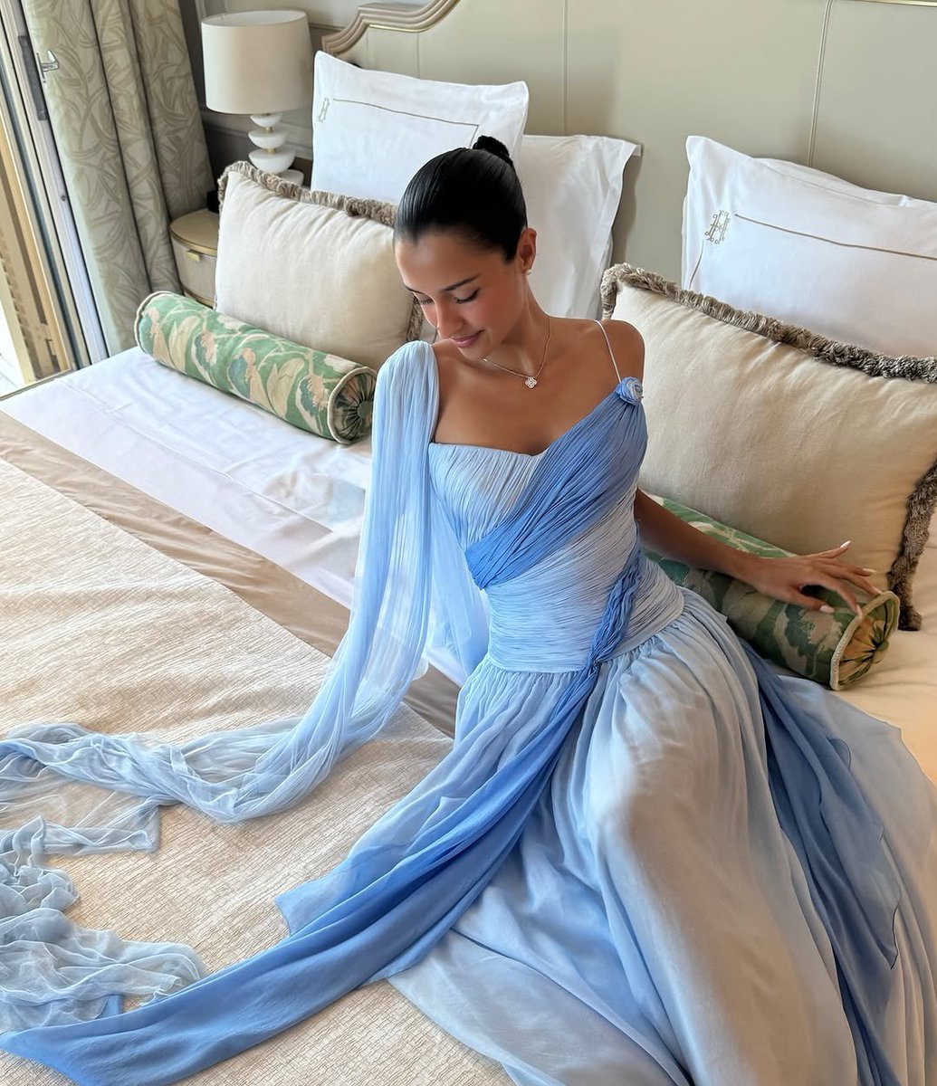 badestoutfit's tweet image. alexandra saint mleux’s wearing custom antoine guérin, in monaco