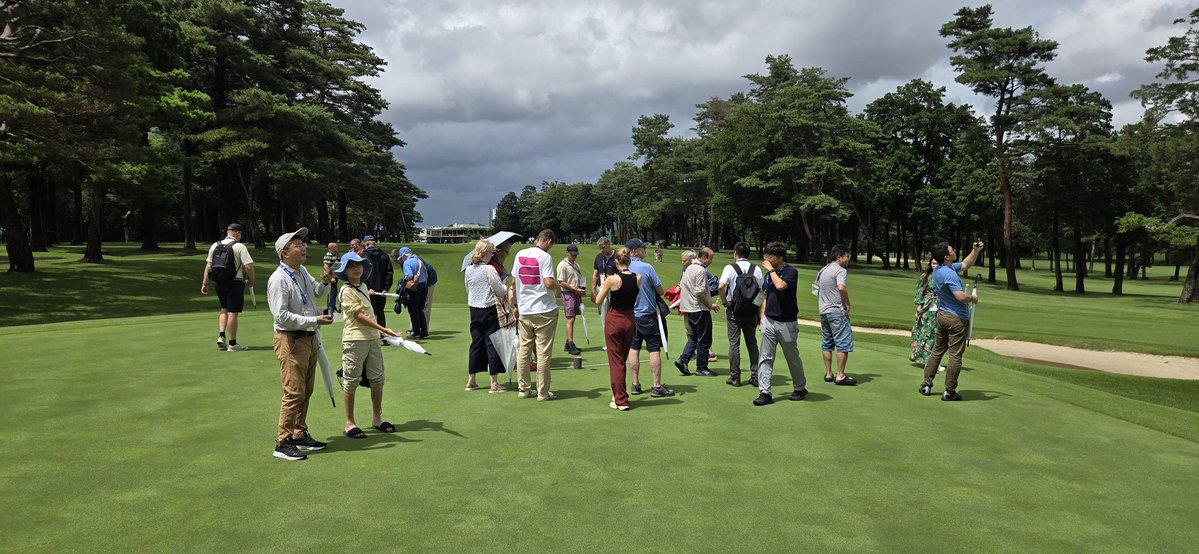 DrAgustingrass's tweet image. Highlights from the Turfgrass Tour @TurfSociety Japan, 2025.. Saitama Stadium and Hidaka CC @AggieTurf