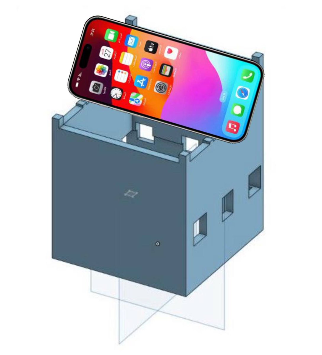 التصميم الثاني
🔹 الاسم: حامل جوال بلمسة تراثية 👤 يزيد مناع القرني
🏠 تصميم مستوحى من بيوت منطقة عسير القديمة، يجسد جمال التراث، ويجمع بين الأصالة والحداثة، وبين الفن والوظيفية ✅
📱 ممكن يستخدم كـستاند للجوال أو يضيف لمسة فنية على مكتبك ✨