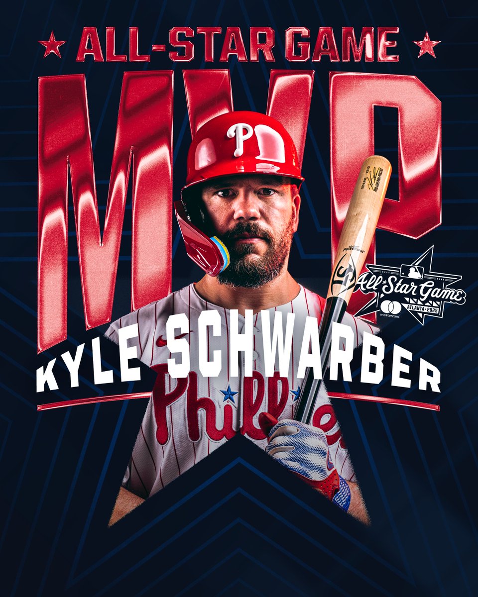 KYLE SCHWARBER IS THE 2025 MLB ALL-STAR GAME MVP!

#AllStarGame x #RingTheBell