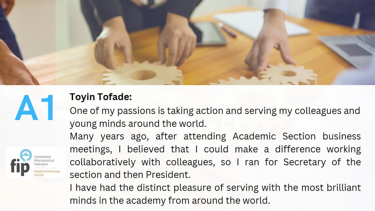 FIP AcPS President <a href="/ACPHSPrez/">Toyin Tofade</a> 
#FIP_AcPS