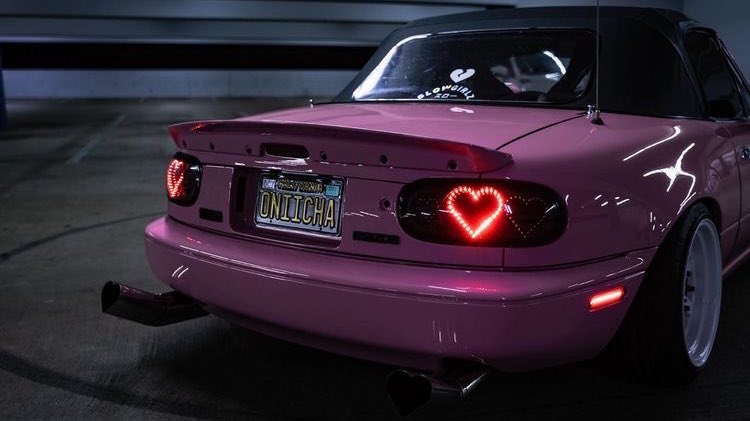 heart shaped tail lights