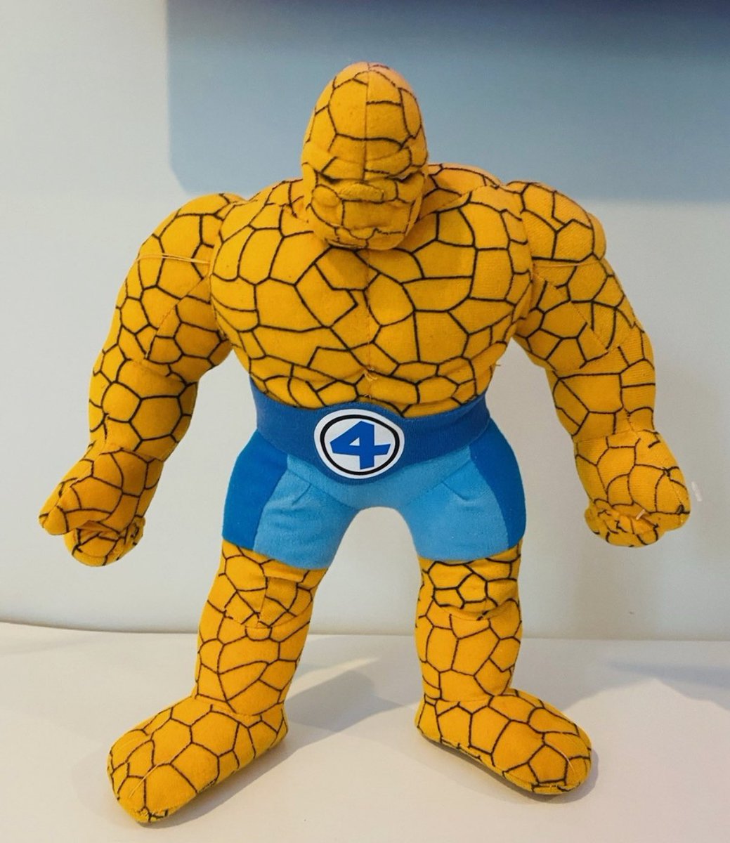 PlushieADay's tweet image. The Thing (Ben Grimm) plush!
- Released in 2005 by Kellytoy and Marvel
- Not to sure on where he was obtainable but most likely claw machines or stores
- This guy is Fantastic but here’s the Thing he’s even more Fantastic as a plushie!