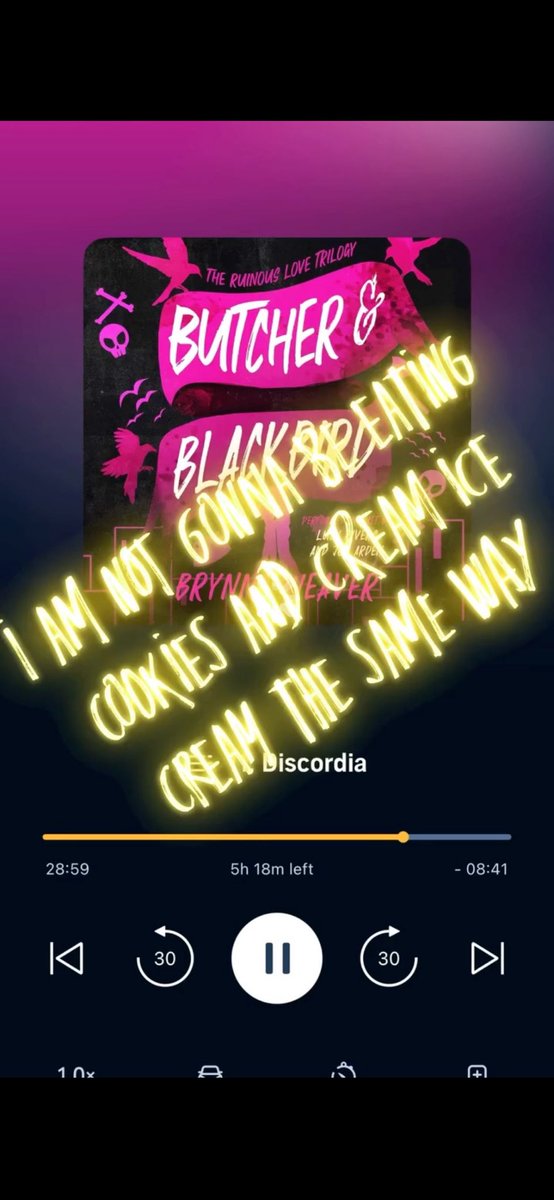 drohgeez's tweet photo. If I continue reading this series I will become a picky eater. #butcherandblackbird #booktok #darkromancebooktok #leatherandlark https://t.co/RUF42aYYIl