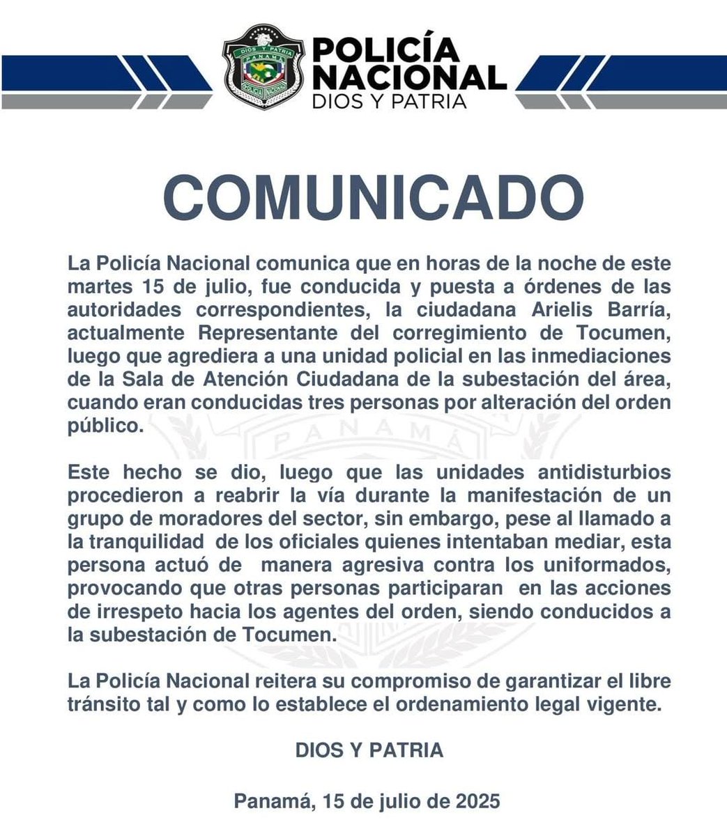 RicardoLombanaG's tweet image. Aunque lo borraron, en esta red NADA DESAPARECE, @policiadepanama. Este comunicado es una vergüenza. No solo es irresponsable, es una burla al país. Deja claro que quienes deberían dar la cara prefieren esconderse y tapar el desastre que provocaron. Si así atacan a una…