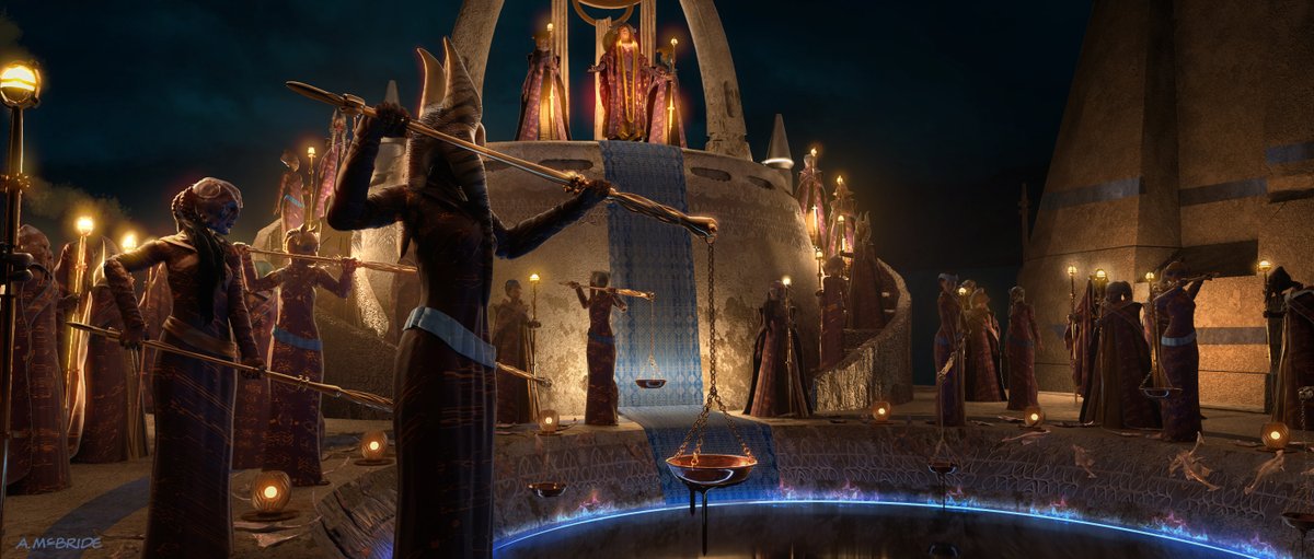 conceptartsw's tweet image. The Acolyte concept art by Aaron McBride
