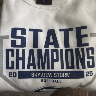 #NewProfilePic State Champs in the house! #RollStorm <a href="/SkyviewAthletic/">Skyview Athletics</a>