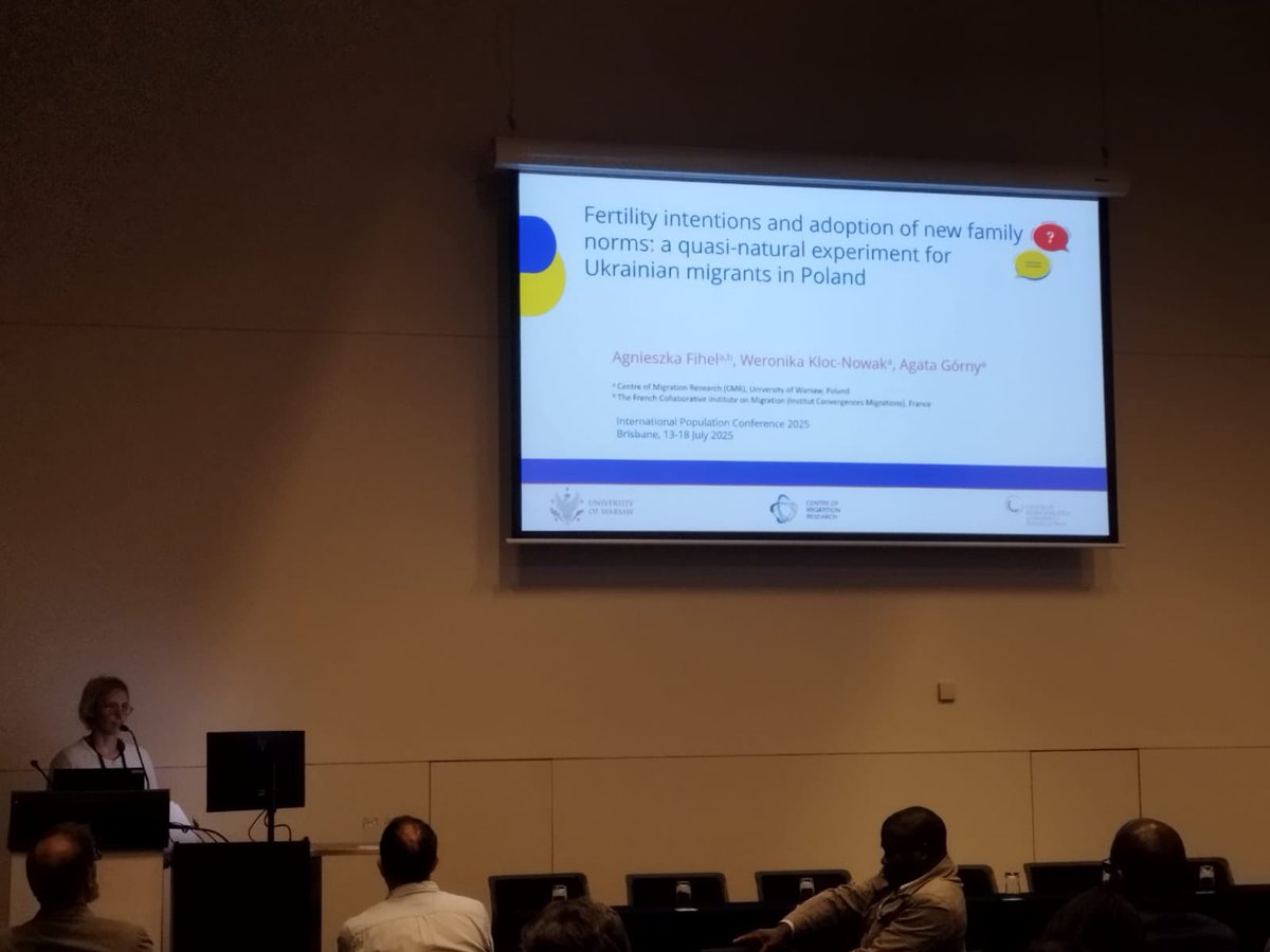 #MIGFERT results from #NCN funded project go global at the #IPC2025 #IUSSP ! A paper is coming out soon <a href="/CMR_Warsaw/">CMR_Warsaw</a> <a href="/WKlocNowak/">Weronika Kloc-Nowak</a> <a href="/UniWarszawski/">Uniwersytet Warszawski</a>