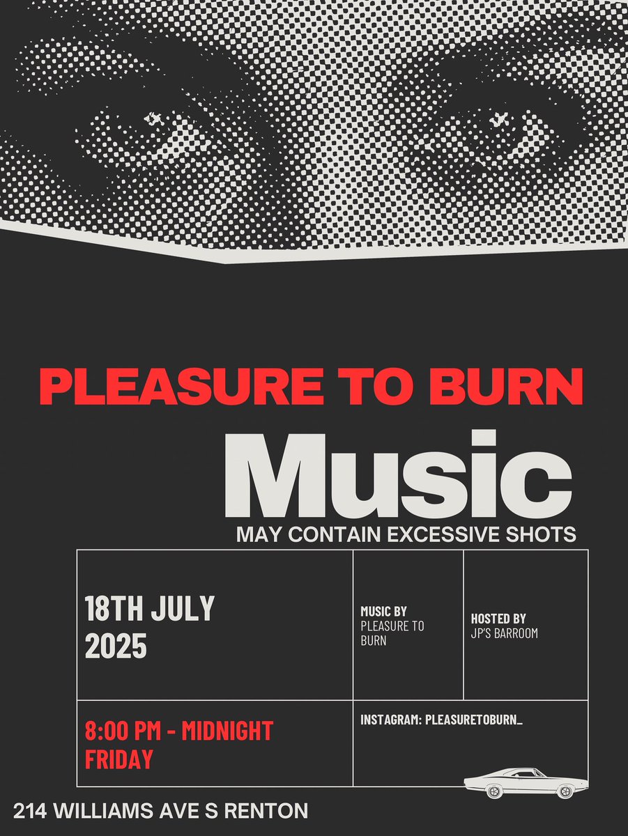 See you all this Friday at JP’s Barroom.