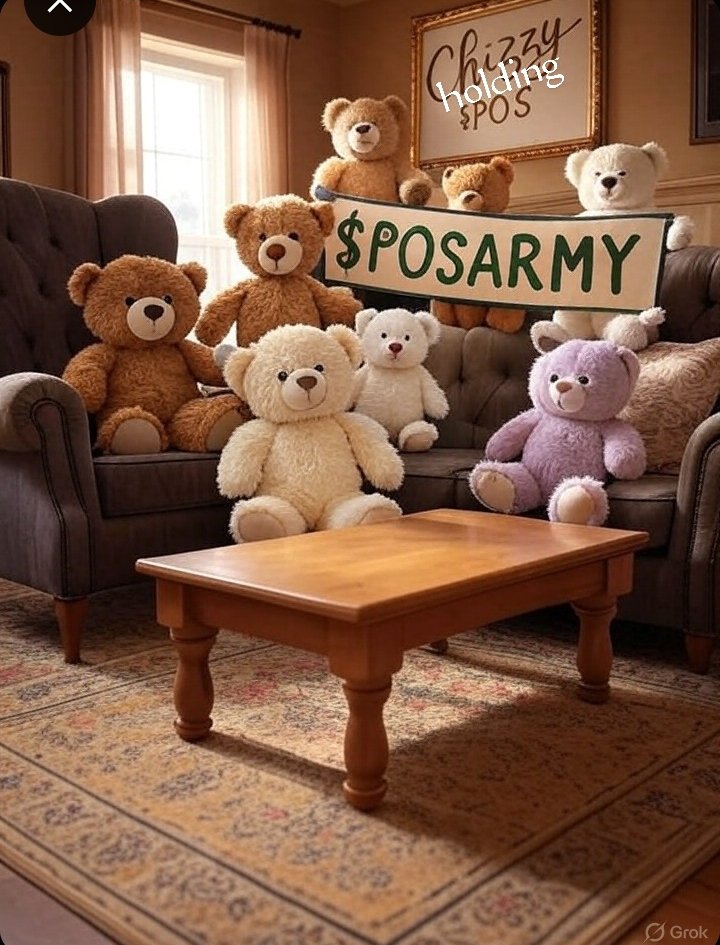 🐻✨ THREAD: Inside Chizzy’s Secret $POS Teddy Club 🧸💰

1️⃣
Did you know there’s a secret parlor where bears don’t dump — they HODL?
Welcome to Chizzy’s Teddy Club, where the sign on the wall says:
👉 “Chizzy holding $POS” 

<a href="/sahwhite01/">Whitecrypto.btc</a> 
<a href="/stxposcoin/">STX POS™ Coin - POS.STX</a> 
<a href="/Targetmeta/">Target1.btc 🟧</a> 
<a href="/DoskyMetaXX/">Dosky 🦠</a>