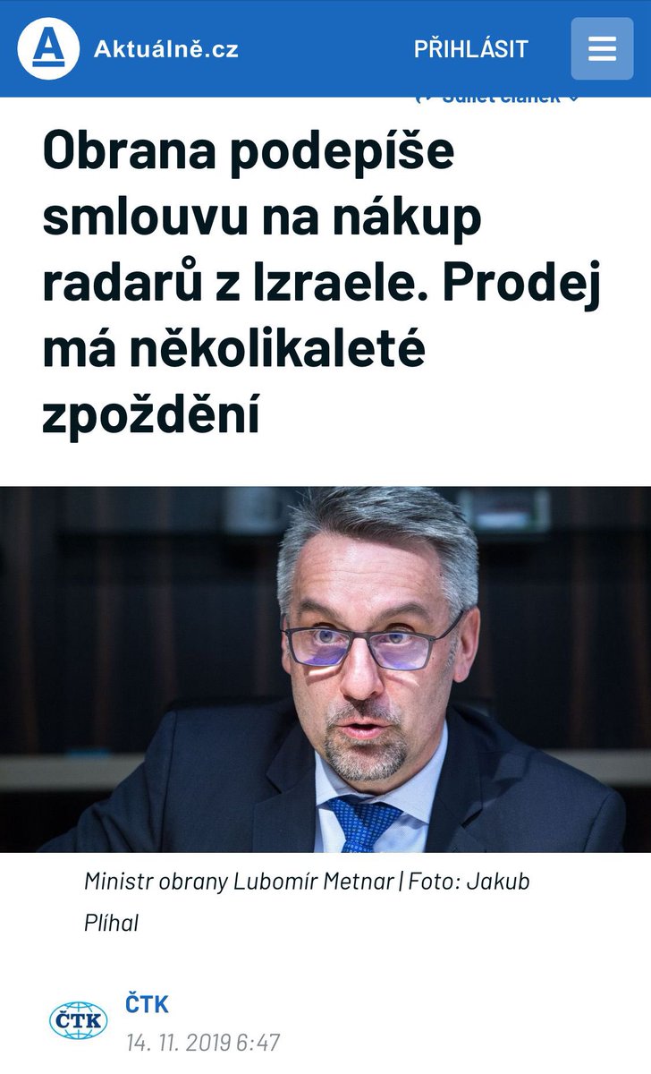 jana_cernochova's tweet image. Pamatujete na nákup radiolokátorů MADR pro @ArmadaCR v režii ANO? Že ne? Tak já vám ten příběh ve zkratce připomenu. Hlavně opět pánům @AndrejBabis, @KarelHavlicek_ a @metnarl, kteří rádi kritizují naše výsledky, ačkoliv je první jmenovaný donedávna občas i chválil.
Ono se totiž…