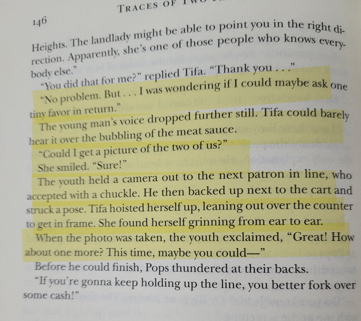 naminesfriend's tweet photo. In #TracesofTwoPasts Tifa still gets to have small glimpses of enjoyment in her adolescence. Those days where she got to smile, even if it was just a moment?
It's worth it. And her life deserves a million of those tiny moments. #TOTP Happy Anniversaru to this beautiful book! https://t.co/spqxN0uFKq