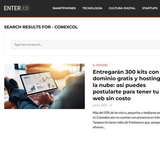 conexcol's tweet photo. 📣 ¡Nos mencionaron grandes medios!
Conexcol entrega 300 kits digitales para emprendedores colombianos 💻
@ELTIEMPO , @infobae  , @elcolombiano  y @ENTERCO  destacaron esta apuesta por cerrar la brecha digital 🇨🇴
#Conexcol #TransformaciónDigital #ImpulsaTuNegocio https://t.co/HwX13VhBmw