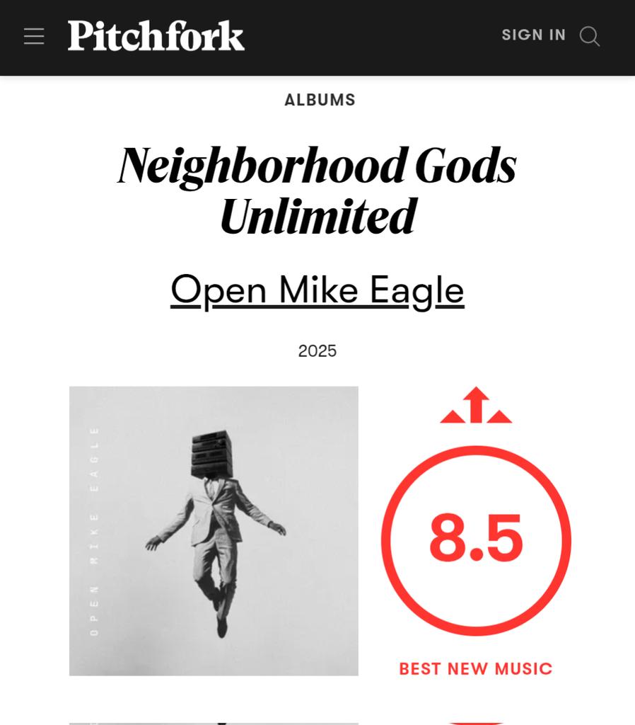 . <a href="/pitchfork/">Pitchfork</a> calls Neighborhood Gods Unlimited best new music

pitchfork.com/reviews/albums…
