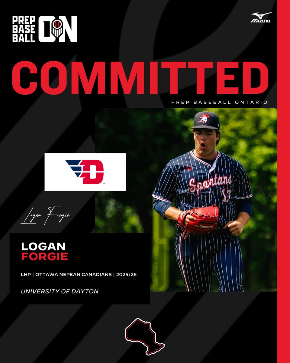 Prep Baseball Ontario (@prepbaseballon) on Twitter photo π¨ππππππππππ ππππππ¨
'25/26 LHP Logan Forgie (<a href="/ONCBaseball/">ONC Baseball</a>) has announced his commitment to the University of Dayton.
Forgie was one of the top uncommitted arms in Canada.
π€ loom.ly/xvWo0Qk
<a href="/DaytonBaseball/">Dayton Baseball</a> | <a href="/logan_forgie/">Logan Forgie</a> π¨ππππππππππ ππππππ¨
'25/26 LHP Logan Forgie (<a href="/ONCBaseball/">ONC Baseball</a>) has announced his commitment to the University of Dayton.
Forgie was one of the top uncommitted arms in Canada.
π€ loom.ly/xvWo0Qk
<a href="/DaytonBaseball/">Dayton Baseball</a> | <a href="/logan_forgie/">Logan Forgie</a>