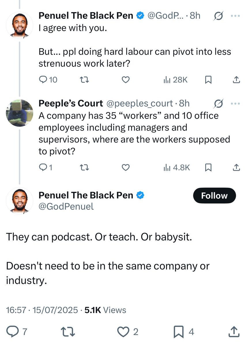 People will be queuing down the street to hire a 65 year former labourer as a babysitter.

Unbelievable.