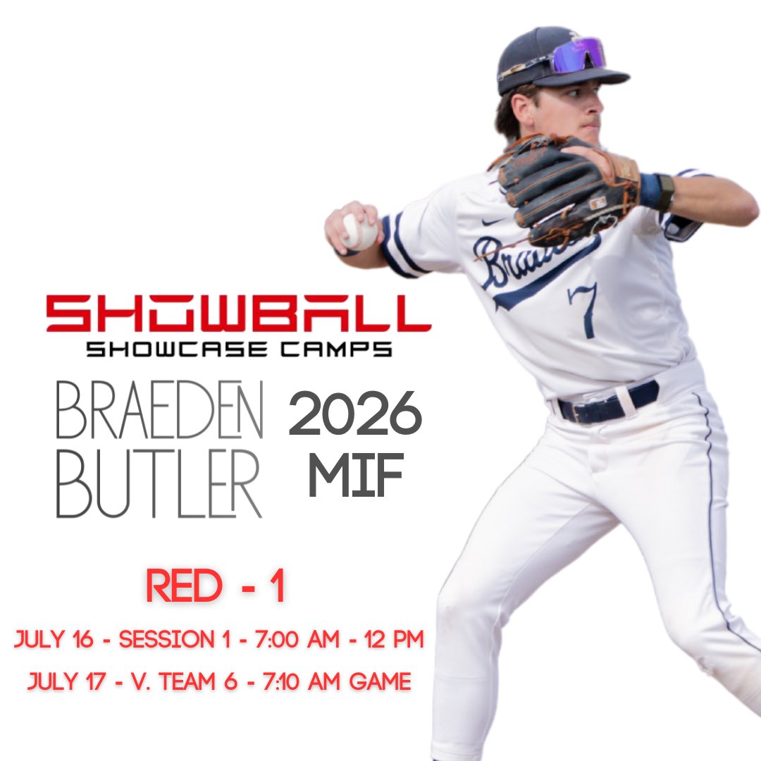 See you tomorrow at <a href="/ShowBallCamps/">ShowBall</a> 

I’ll be representing Team Red 1