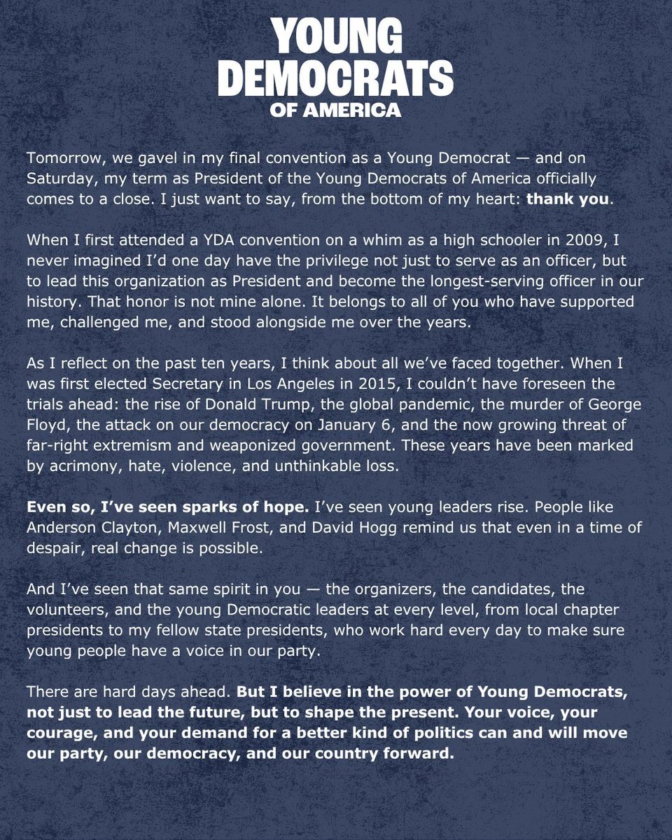 Young Democrats of America tweet media