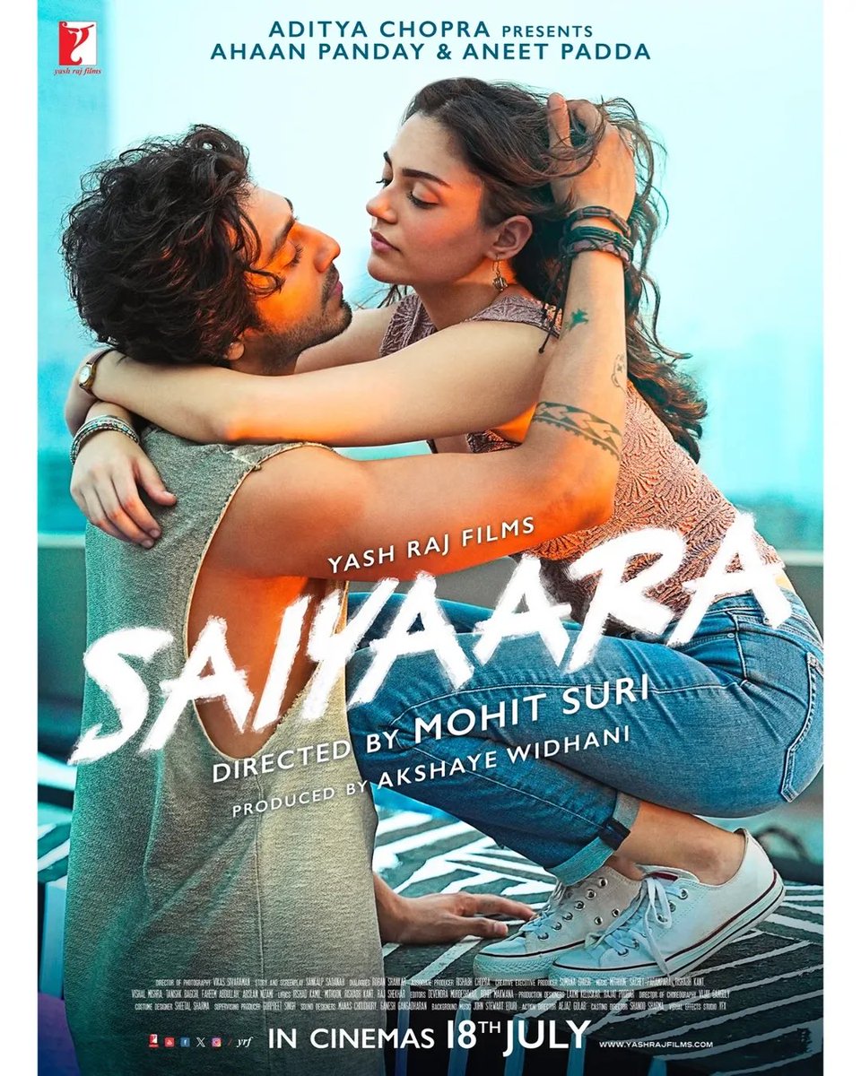 Some love stories are meant to be forever. ♾️
#SaiyaaraTeaser out now (Link in bio) 
#Saiyaara only in theatres on 18th July. #AkshayeWidhani