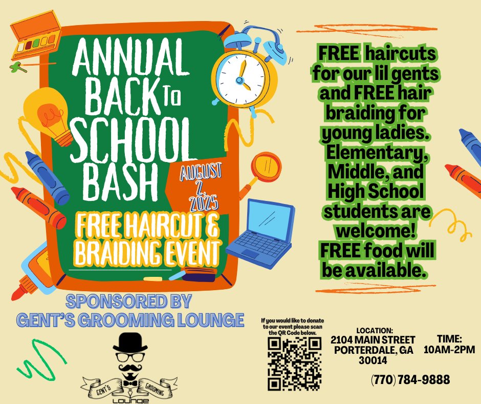 Please join Gents Grooming Lounge in Porterdale for a worthy cause.