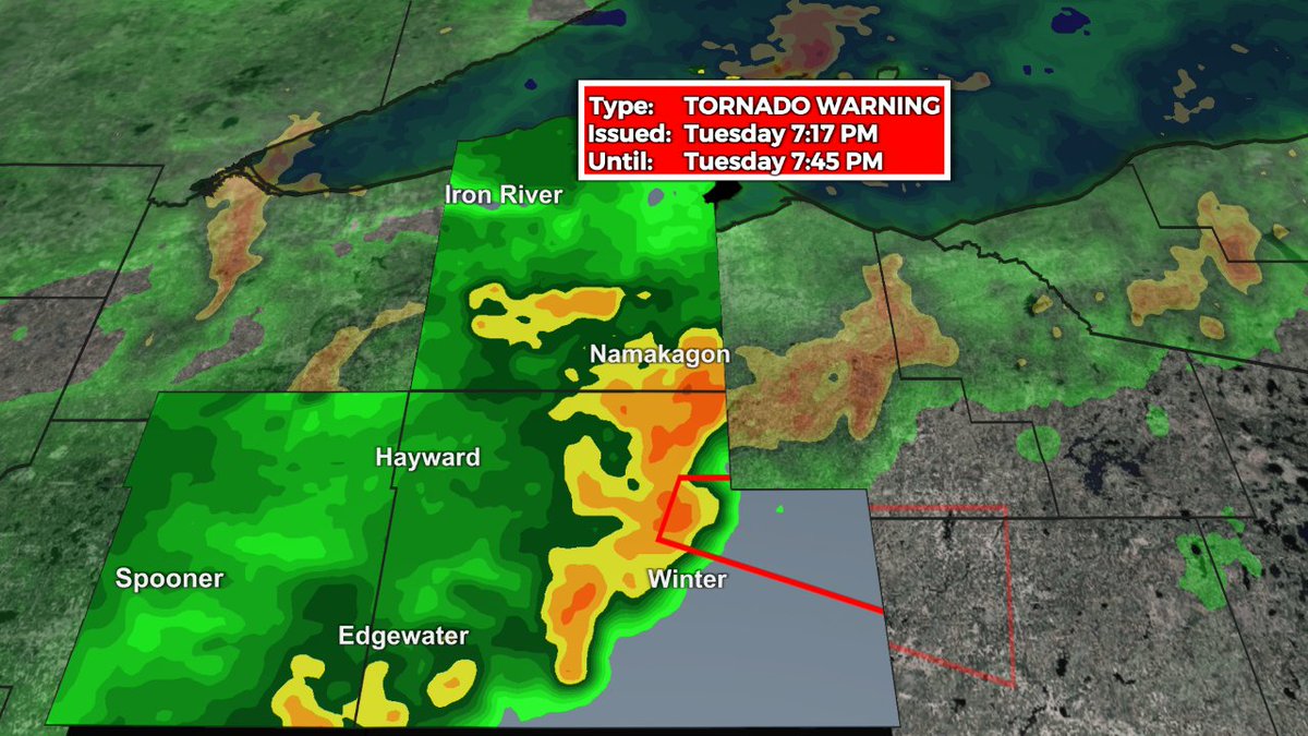 WDIO STORM TRACK ALERT:  A Tornado Warning has been issued for parts of the Northland.  More details about the Alert can be found at wdio.com/weather-alert/