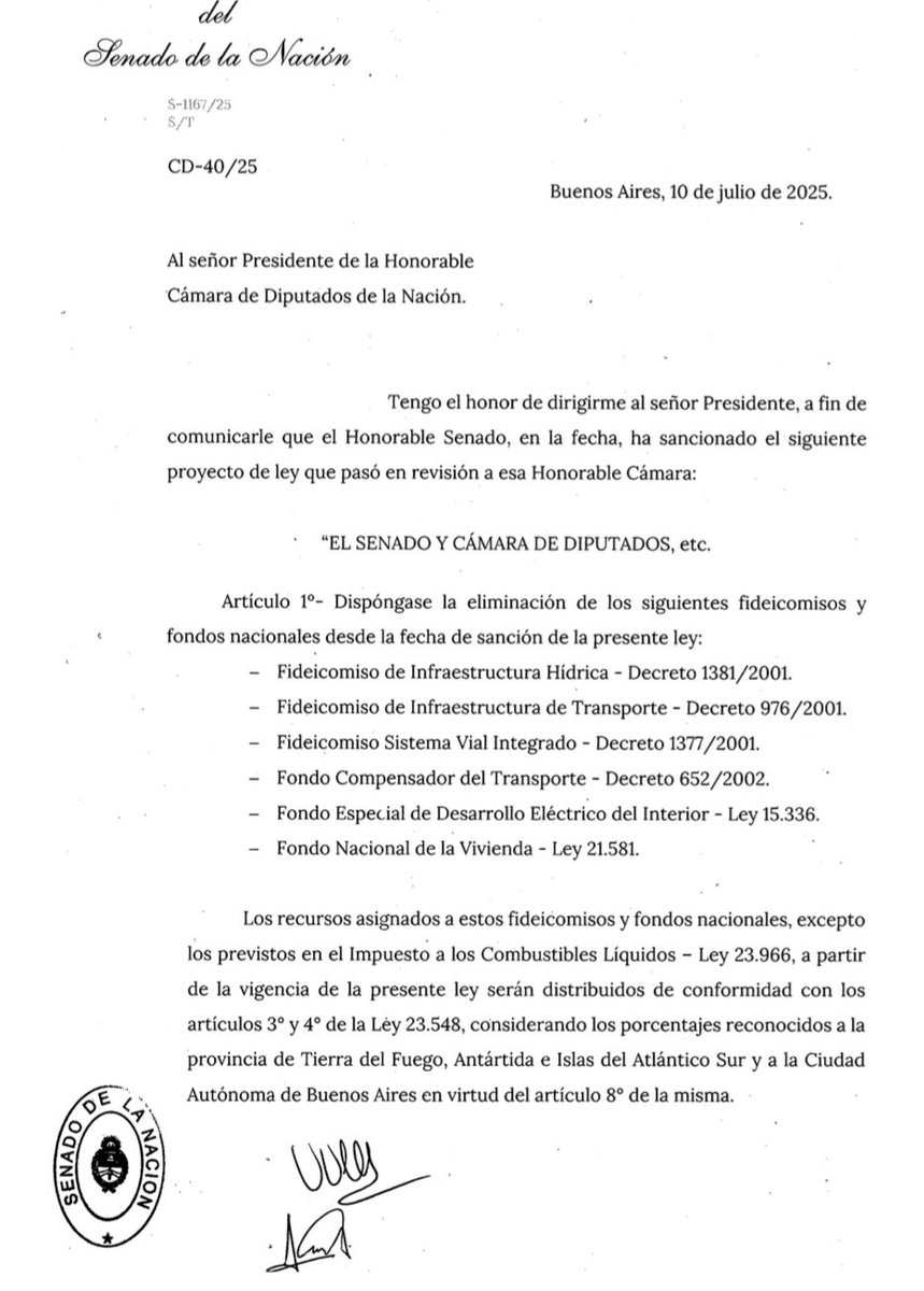 Ingresaron a Diputados los proyectos aprobados en el Senado, promovidos por gobernadores, sobre impuesto a los Combustibles y ATN.

Los bloque opositores analizan cuándo llevarlos al recinto. ¿Trato similar al Senado, con 2/3 sin paso por Comisión?