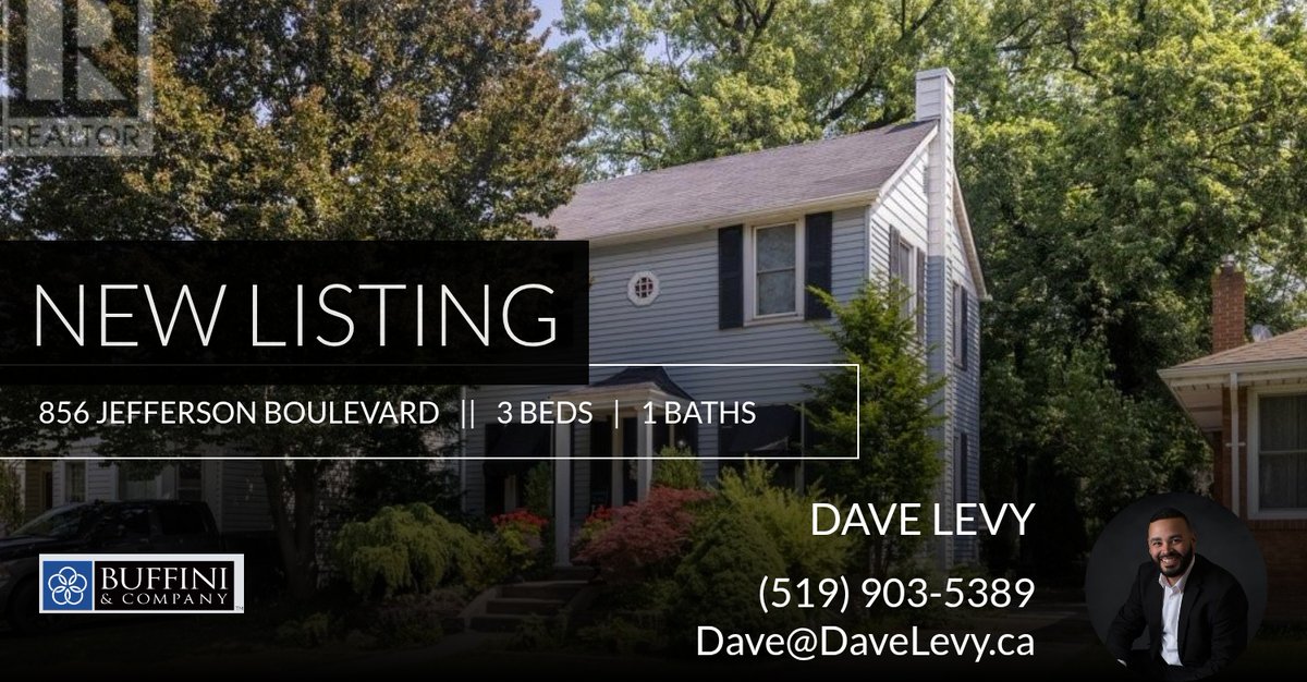 📍 New Listing 📍 Take a look at this fantastic new property that just hit the market located at 856 Jefferson Boulevard in Windsor. Reach out here or at (519) 903-5389 for more information homeforsale.at/856_JEFFERSON_…