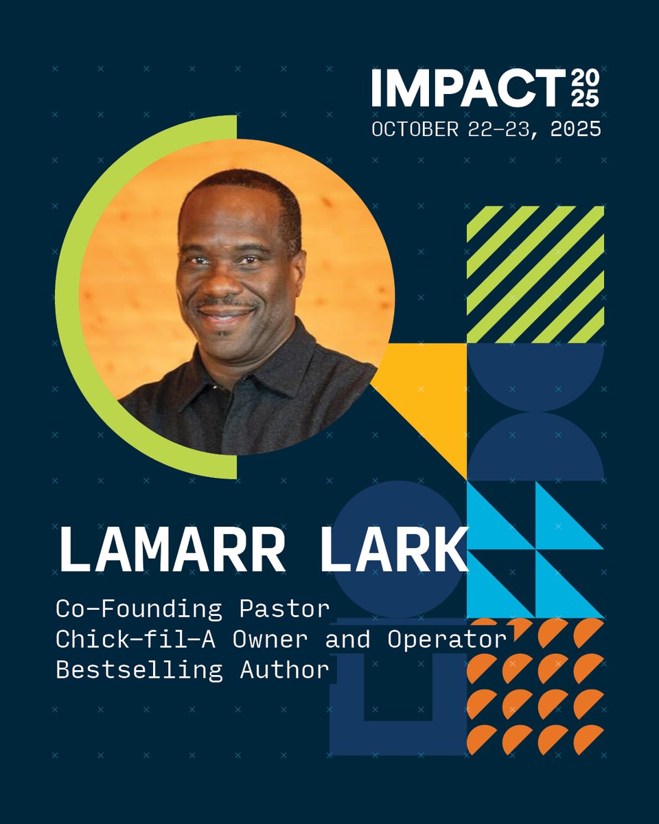 ✨ Your business isn’t just a job. It’s a platform for Kingdom impact!

Join Lamarr Lark, Co-Founding Pastor of Connection Church in Libertyville, IL, at Impact 2025 for a breakout session you won't forget! Lamarr has been recognized by many local and national organizations for