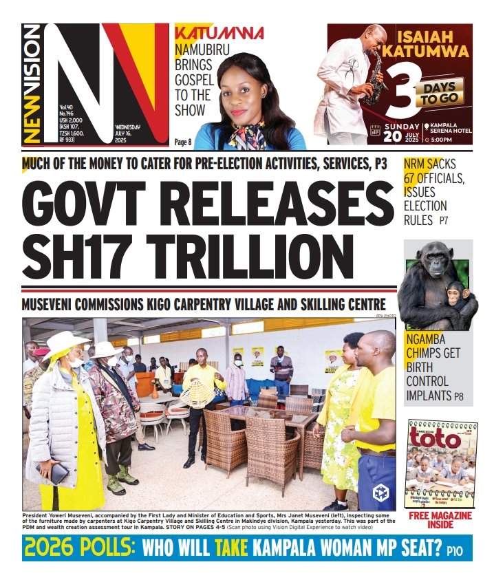 StuartYiga's tweet image. Let's chip in #WEDNESDAY in style.
@ArthurBaguma1 @Parliament_Ug @nyamadon @BarbaraKaija @StateHouseUg @UgandaEC @Wildlifescene @M_Kananura @HEBobiwine @norbertmao @MlLefranc @NRMOnline @IsaiahKatumwa