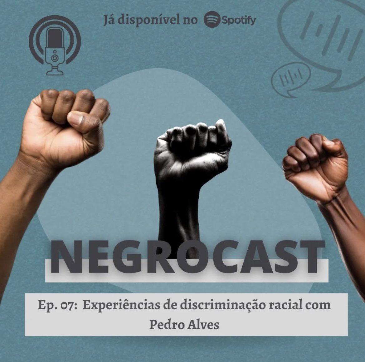 pod_negrocast's tweet photo. 🎧 No ep. 07 do Negrocast, um estudante de Enfermagem compartilha vivências de racismo e discriminação racial e como tem enfrentado esses desafios na vida acadêmica e social.

Lutar por equidade é urgente! ✊🏾
#Negrocast #RacismoEstrutural #EducaçãoAntirracista https://t.co/JzWTxWFEY9