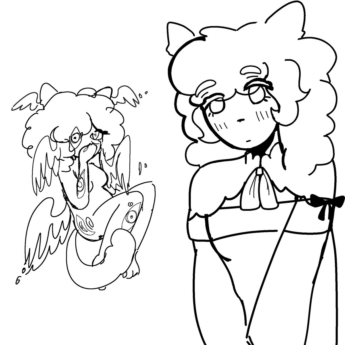 recahilll's tweet image. Sona doodles I’m not coloring