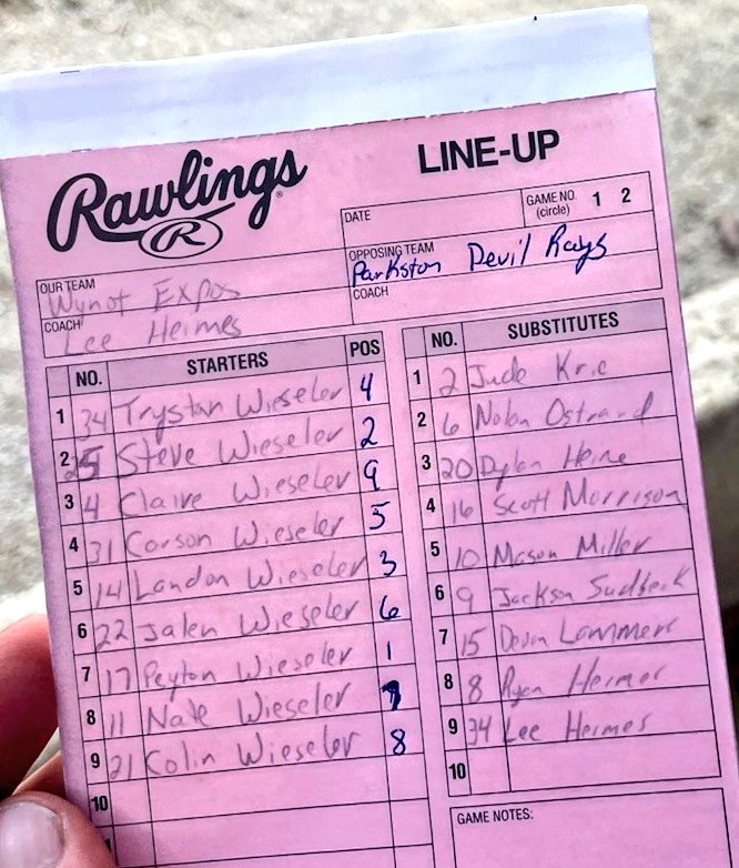 JCimburek's tweet photo. Here is the lineup card for the Expos https://t.co/rNgxiGd5Ci