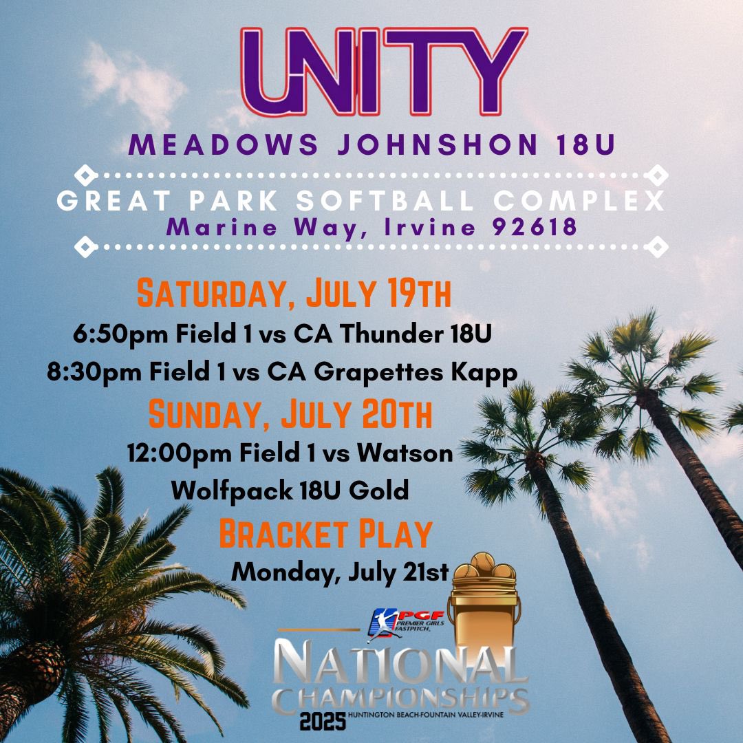 UnityMead_Luke's tweet image. This☝️just means more!! 🙌

This week we Head back to sunny😎 California🌴 for the @PGF National Championship!!! Safe travels ✈️ to all the families and coaches making the trip!!