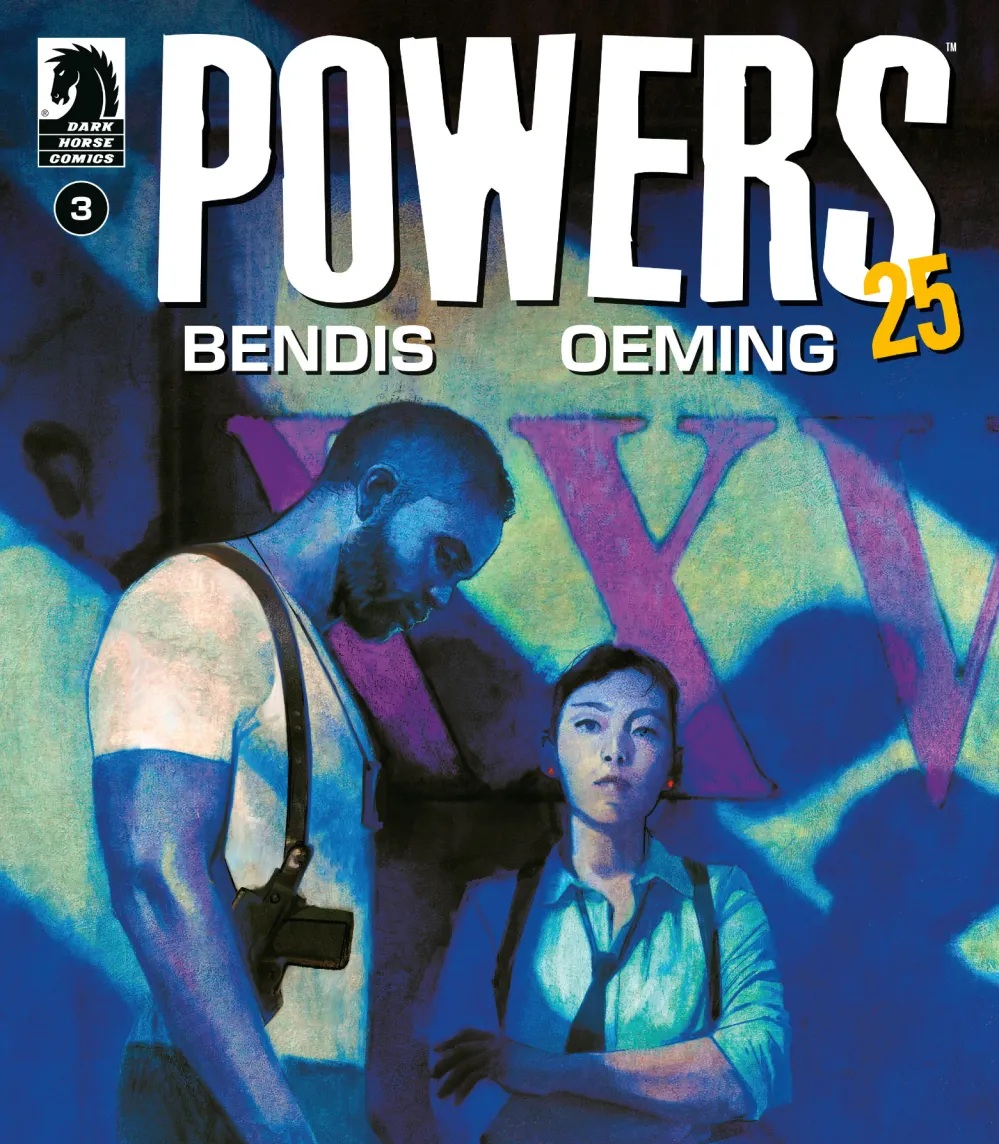 Oeming's tweet image. #POWERS25 is an ALL NEW ONGOING series this September by @BrianMbendis @nickfil.bsky.social and myself Covers by @artofmm @alex_maleev @marquezcomicart @stansakai @thejillthompson @davidmackkabuki @ericgoonpowell
from @DarkHorseComics SEPT!