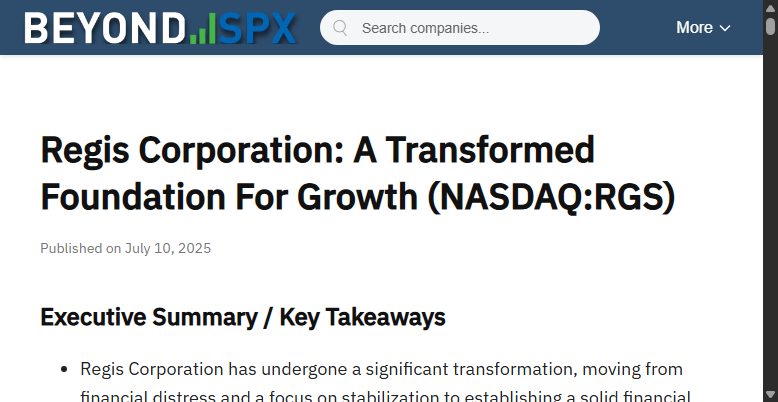 YieldCurveBalI's tweet image. $RGS Brilliant write-up that perfectly describes RGS's current reality. So if you want to refresh your RGS knowledge or discover RGS from scratch, this is a must read. beyondspx.com/article/regis-…