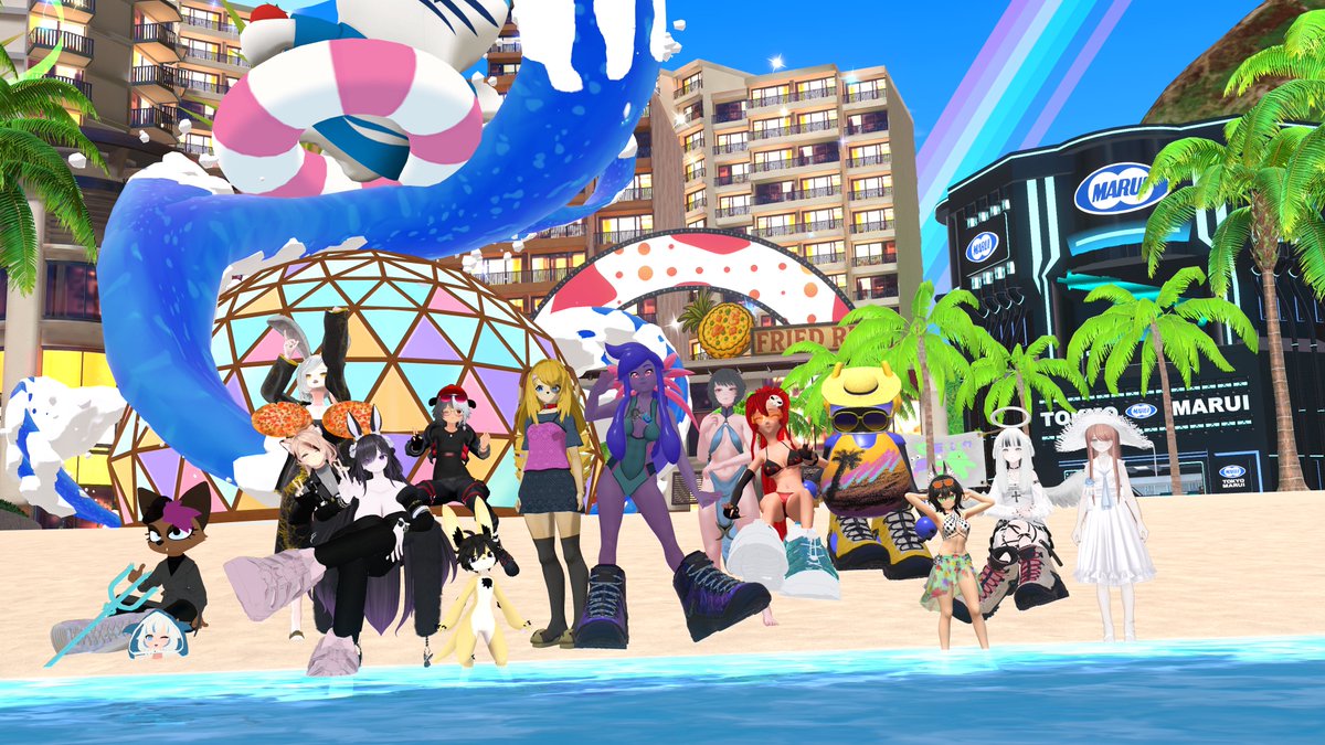 Raujinn's tweet image. It's been exhausting but fun, #Vket2025Summer still under full swing with 7 maps left to explore!
Thanks everyone for making it so fun