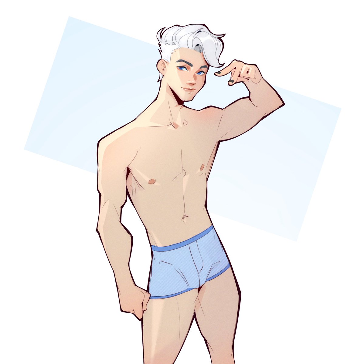 devinScribbles's tweet image. Luke sketch ❄️ 

(He needs a redesign so bad ;-;)