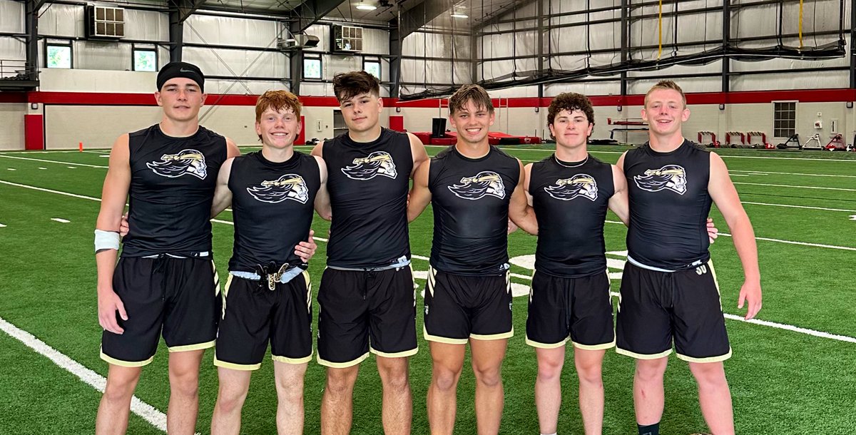 Kaleb Stancil (@kaleb_stancil) on Twitter photo First 7v7 was a blast with this year’s seniors! Missing a couple linemen of course and love working with them in practice and team camps!
Left to Right
Weston P.
Andrew W.
Hayden W.
Myself
<a href="/kaegan__Jones/">Kaegan Jones</a>
Connor M.
<a href="/FootballApache/">Pottsville Apache Football</a> #classof2026 #ApachePride <a href="/ArSportsNet/">Arkansas Sports Network</a> First 7v7 was a blast with this year’s seniors! Missing a couple linemen of course and love working with them in practice and team camps!
Left to Right
Weston P.
Andrew W.
Hayden W.
Myself
<a href="/kaegan__Jones/">Kaegan Jones</a>
Connor M.
<a href="/FootballApache/">Pottsville Apache Football</a> #classof2026 #ApachePride <a href="/ArSportsNet/">Arkansas Sports Network</a>