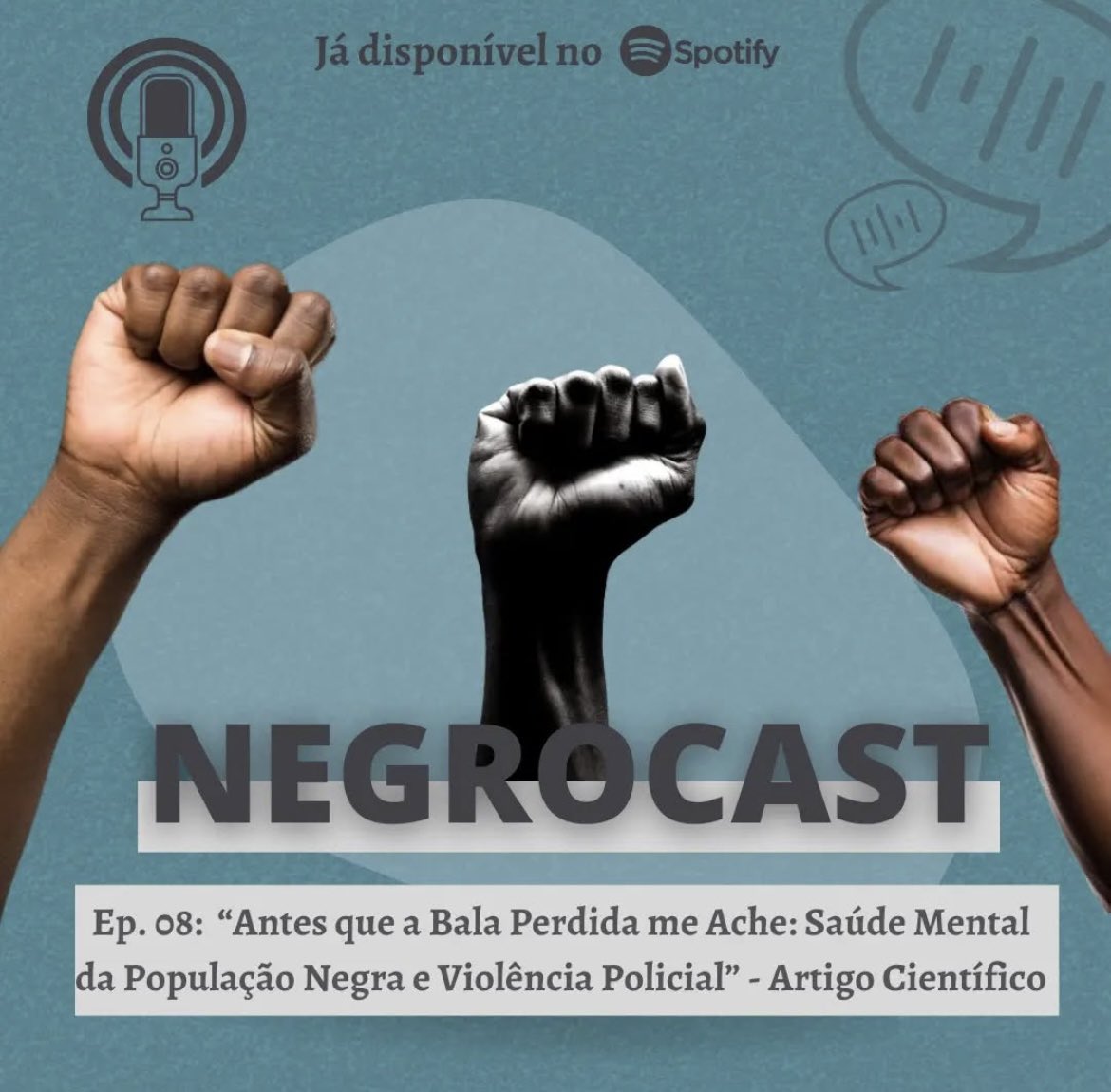 pod_negrocast's tweet photo. 🎧 No ep. 08 do Negrocast, discutimos um estudo sobre a violência policial como expressão do racismo estrutural.
Como isso afeta a saúde mental da população negra? Quais os impactos na subjetividade e resistência?

#Negrocast #RacismoEstrutural #SaúdeMentalNegra https://t.co/ghnzc8nFZ9