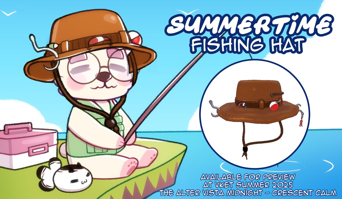 Breadbotnik's tweet image. #Vket2025Summer is happening!
@_Saane and I collaborated to make a VRChat accessory for the occasion!
saanebreadshop.booth.pm/items/7060970
Check out a sample in the Alter Vista: Crescent Calm world!
(Our stand's link in VRC is broken, we've notified support, hopefully will be fixed soon!)