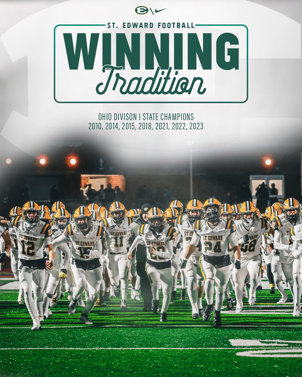 St. Edward Football (@sehs_football) on Twitter photo One week until the pads pop and the lights shine bright.
The 2025 St. Edward Football season is almost here.
A new year. Same standard.
#EDSUP | #BUILTDIFFERENT One week until the pads pop and the lights shine bright.
The 2025 St. Edward Football season is almost here.
A new year. Same standard.
#EDSUP | #BUILTDIFFERENT