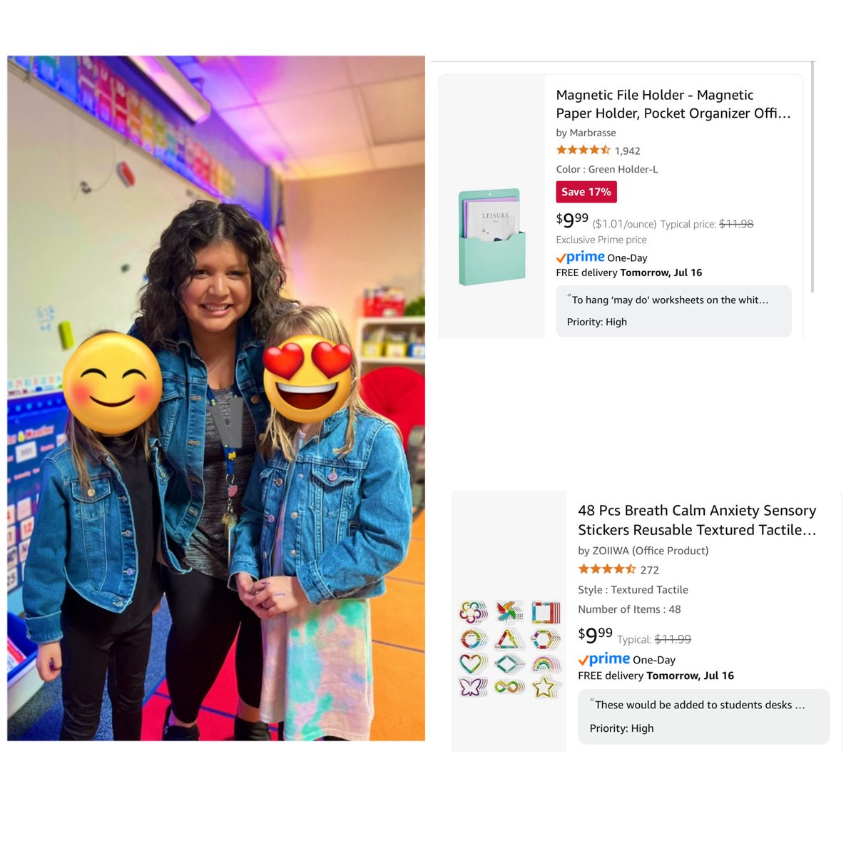 Mrs.Vilhauer (@mrs_vilhauer) on Twitter photo <a href="/enjoythehobby/">Alex ๐โก๏ธ</a> Thanks for letting me share. Iโm going into my 13th year of teaching here in CO! Iโll be teaching 1st grade and we are in need of organization materials, books, and things for our calm down corner! Anything helps! #clearthelist amazon.com/hz/wishlist/lsโฆ <a href="/enjoythehobby/">Alex ๐โก๏ธ</a> Thanks for letting me share. Iโm going into my 13th year of teaching here in CO! Iโll be teaching 1st grade and we are in need of organization materials, books, and things for our calm down corner! Anything helps! #clearthelist amazon.com/hz/wishlist/lsโฆ