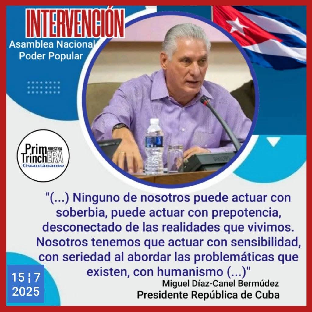 No se defiende a la Revolución cuando ocultamos los problemas que tenemos. Y la Revolución no tiene que sentir vergüenza de los problemas, porque ha demostrado fehacientemente que tiene una vocación humanista por enfrentarlos y resolverlos. Por eso #CubaEstáFirme #CubaVencerá