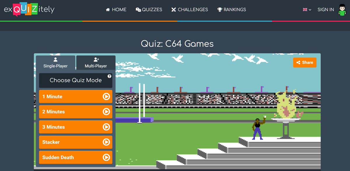 Test your Commodore 64 gaming knowledge with these fun quizzes. exquizitely.com/quiz/C64-Games