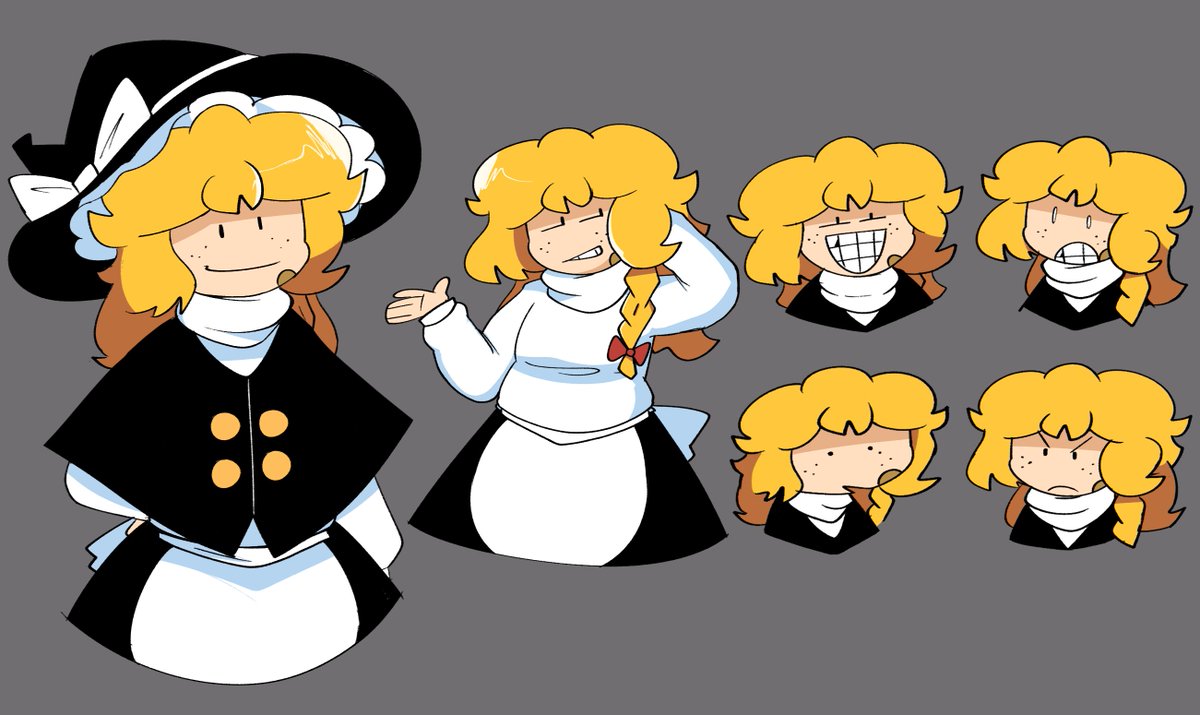 T_TNAAC's tweet image. Weird lookin Marisa design I brainstormed in 2 minutes
