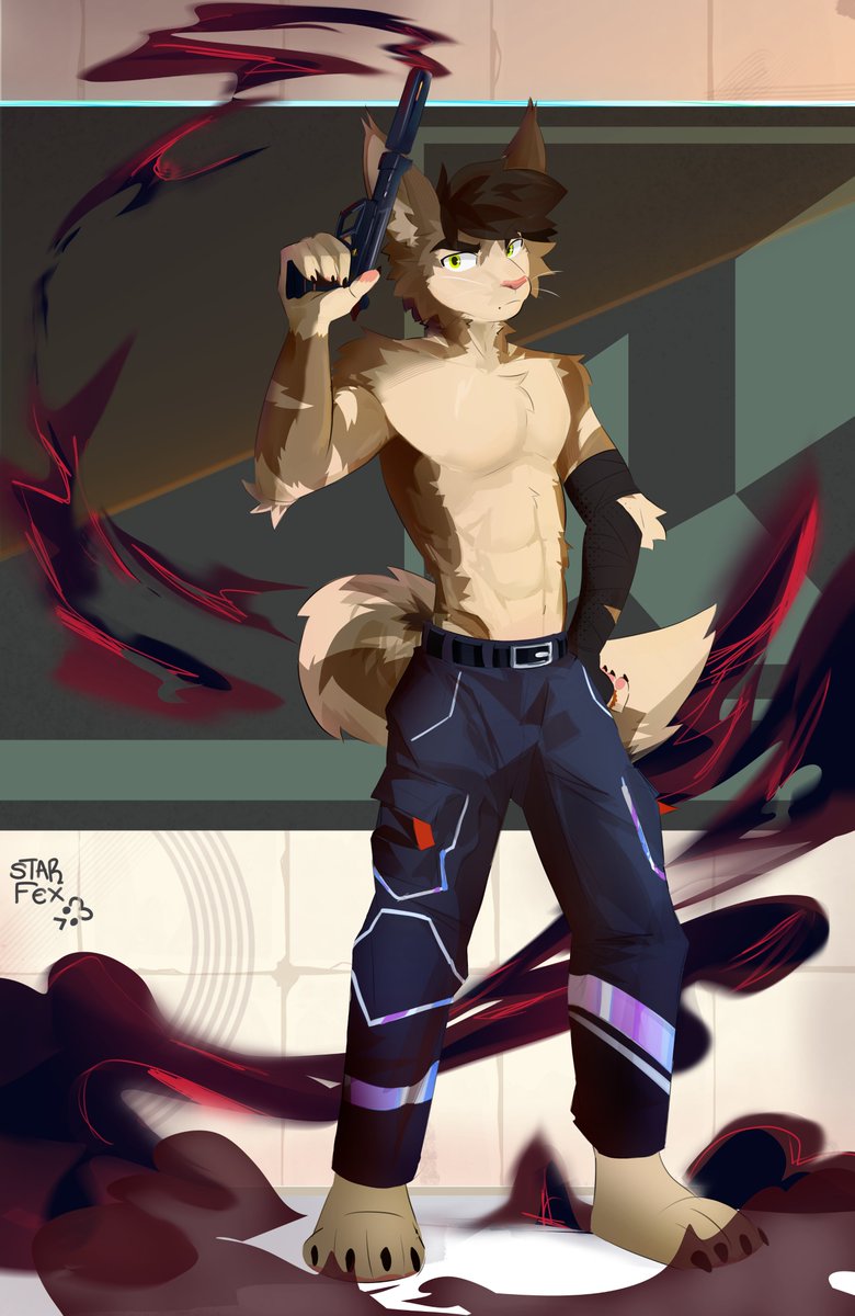 face your fear...It’s you and me! Art made by <a href="/StarfexFennec/">Starfex</a>  #Furryart #furryoc #valorant