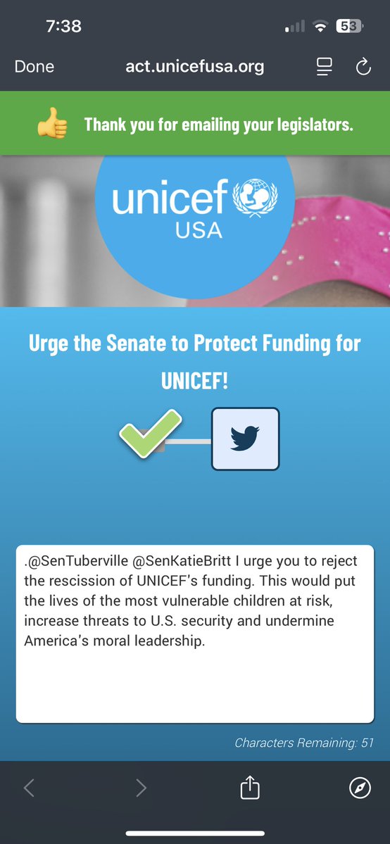 stephstroup88's tweet image. Stand up for children. Protect funding for UNICEF!💙