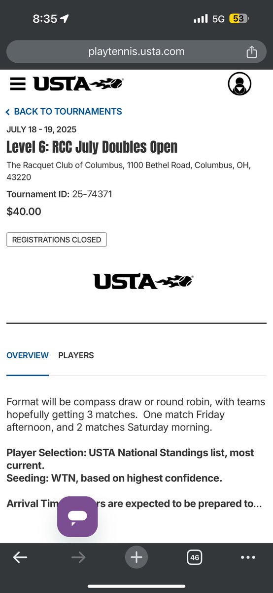 RCCjuniortennis's tweet image. BG 14s 18s Doubles tournament this Friday Saturday accepting late entries playtennis.usta.com/Competitions/r…