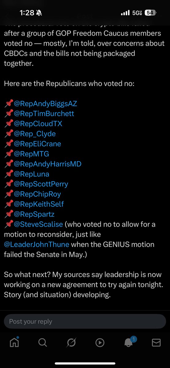 XrpTitan's tweet photo. A list of people I need to visit tonight to get the Crypto bills passed. Might need to recruit @Smackmio #smackm to convince them whatβs good for the people. https://t.co/4iQy8QyLWu